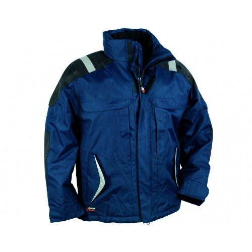 Cofra Cyclone Navy Workwear Jacket Waterproof with 3M Inserts